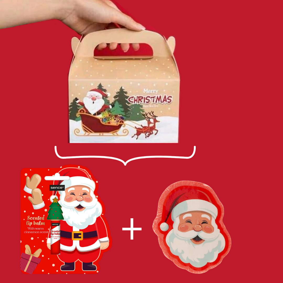 Coffret Pai Natal - Batom Hidratante e Bomba de Banho